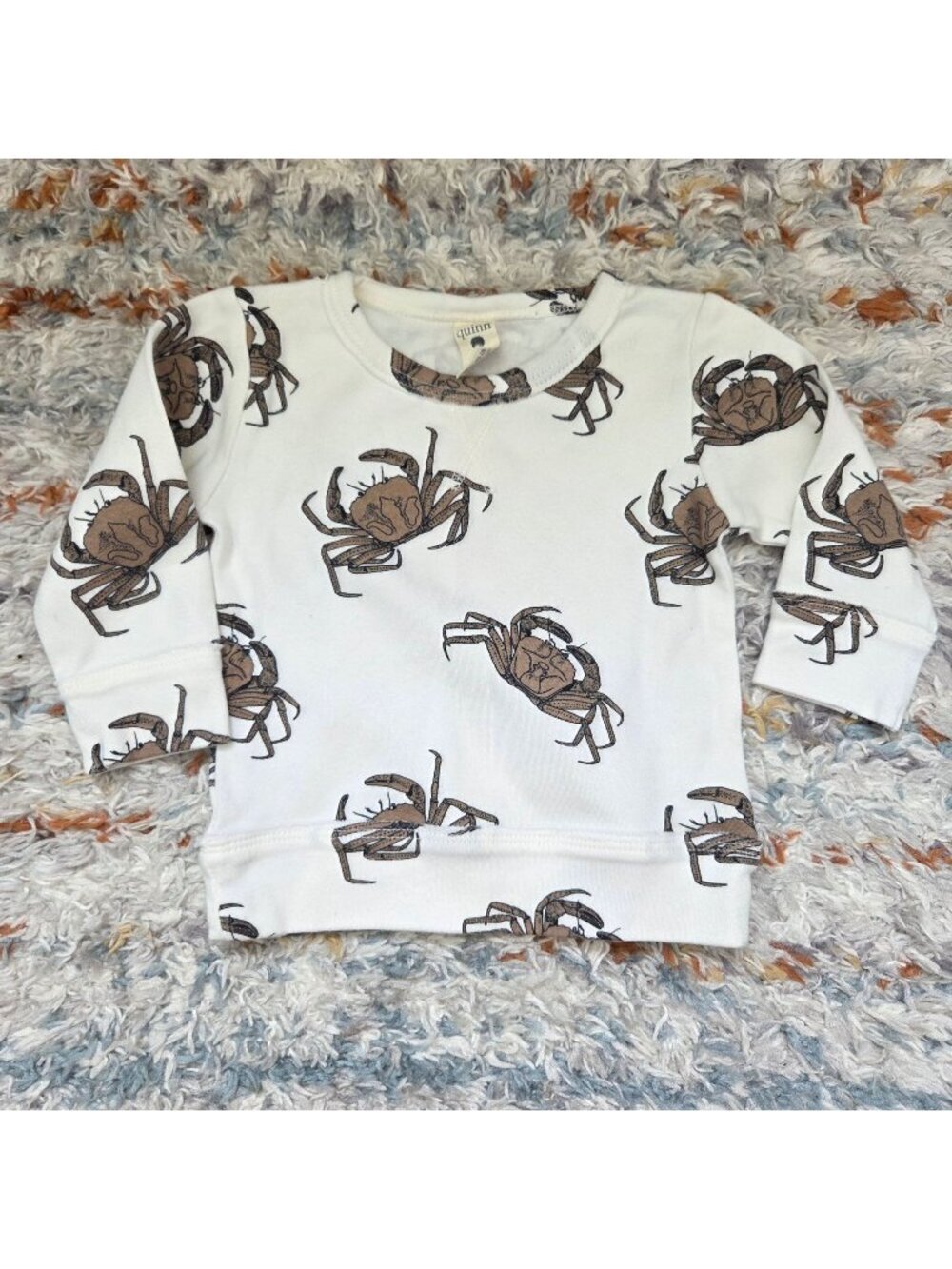 Kate Quinn Crab Print Toddler Sweatshirt 6-12m